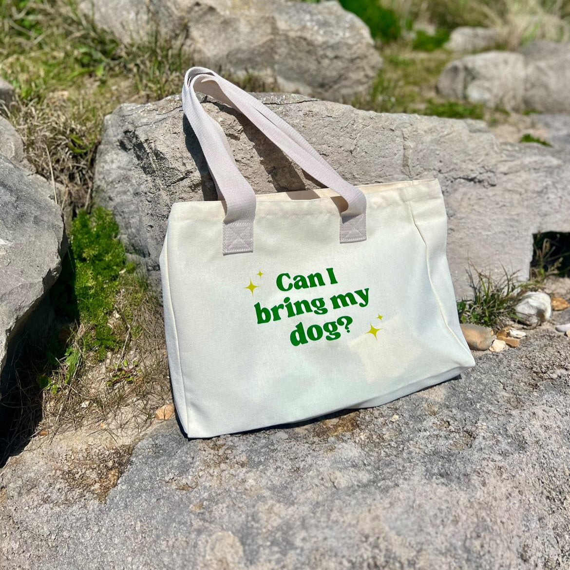 Large Canvas Cotton Dog Bag